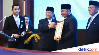 Gubernur Sumsel Herman Deru Terima Satyalancana Wira Karya dari Presiden Prabowo