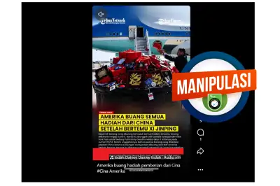 Hoaks: Delegasi AS Buang Hadiah dari Pejabat China