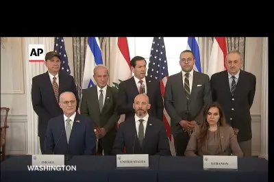 Israel-AS-Lebanon Teken Kerangka Perdamaian Trilateral