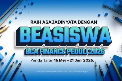 Pendaftaran Beasiswa BCA Finance Peduli 2026 Masih Dibuka hingga 21 Juni