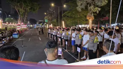 Polres Jakpus Gelar Night Run Meriahkan Hari Bhayangkara ke-80