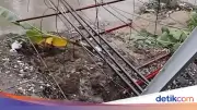 Jembatan Gantung di Gunung Putri Bogor Longsor Sebelum Selesai