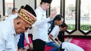 Jokowi Mulai Safari Politik 3 Hari di Lampung dengan Salat Jumat
