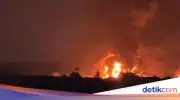 Kebakaran Besar Landa Pabrik Karet di Tanah Tinggi Tangerang