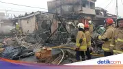 Kebakaran Dekat Stasiun Tanah Abang Tewaskan 1 Warga, 5 Luka