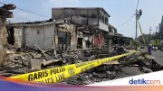 Lokasi Kebakaran Maut Dekat Stasiun Tanah Abang Digaris Polisi