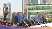 Meriahnya HUT DKI ke-499 di CFD Bundaran HI, Ada Konser Once dan Balon Raksasa