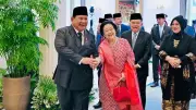 Momen Tawa Riang Prabowo dan Megawati di Upacara Hari Lahir Pancasila