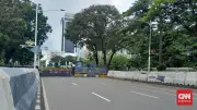 Polisi Tutup Jalan Medan Merdeka Selatan Imbas Demo Mahasiswa