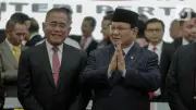 Presiden Prabowo Hadiri Upacara Persemayaman Ryamizard Ryacudu di Kemhan