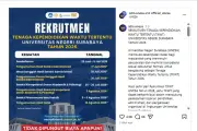 Unesa Buka Lowongan TKWT 2026, Pendaftaran 22 Juni-5 Juli