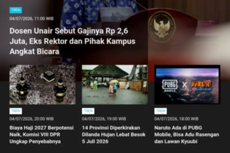 Dosen Unair Curhat Gaji Rp 2,6 Juta, Mantan Rektor dan Kampus Buka Suara