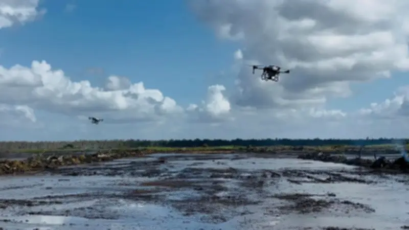 Drone Pertanian di Merauke: Pemupukan 8 Menit, Panen Melesat