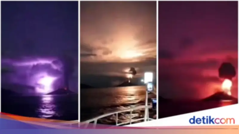 Gunung Anak Krakatau Erupsi Level Siaga, Nakhoda di Selat Sunda Diminta Waspada