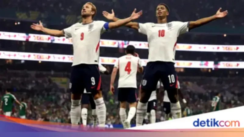 Inggris Taklukkan Meksiko di Stadion Azteca, Bellingham Bintang Lapangan
