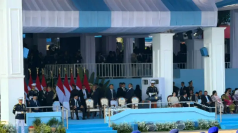 Jokowi dan JK Hadiri HUT ke-80 Bhayangkara di Cikeas, Dipimpin Prabowo