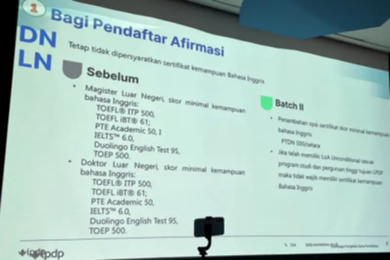 LPDP Hapus Sertifikat Bahasa Inggris untuk Pendaftar Beasiswa S2 S3 2026 Tahap 2