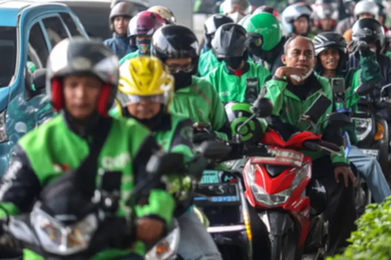 Ojol Jabodetabek Demo di Monas Tuntut Kesejahteraan