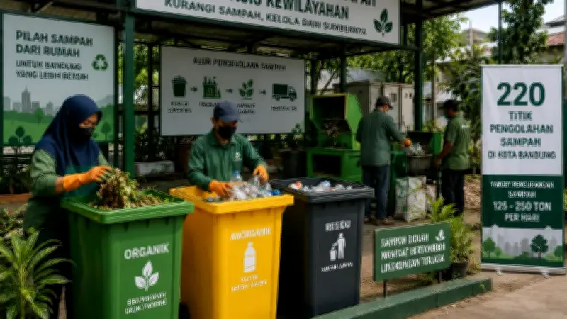 Pemkot Bandung Bangun 220 Titik Pengolahan Sampah, Target Kurangi 250 Ton per Hari