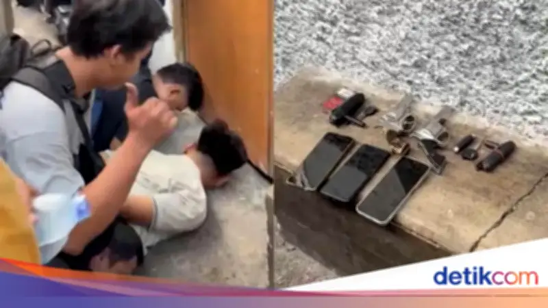 Polisi Bekuk 3 Maling Motor Bersenjata Pistol Rakitan di Pondok Indah
