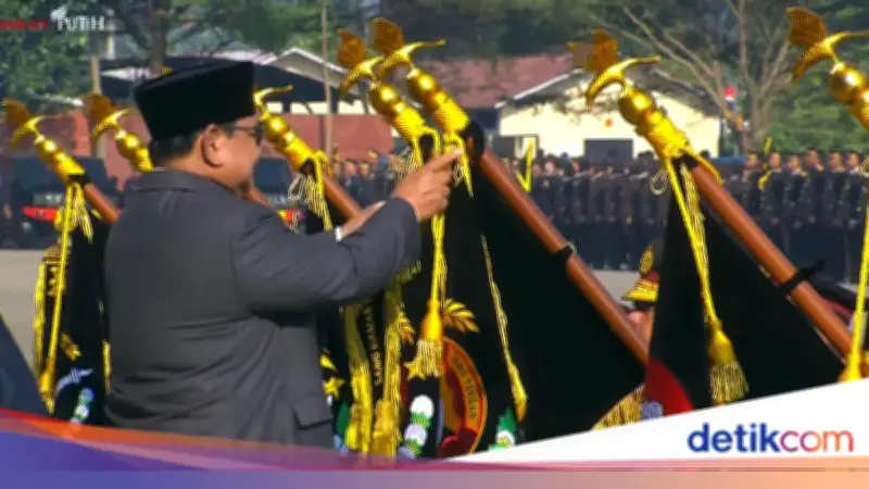Prabowo Anugerahkan Nugraha Sakanti ke 11 Satker Polri di Hari Bhayangkara ke-80