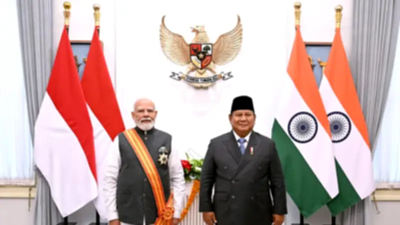 Prabowo Cerita Jejak Sejarah Indonesia-India di Depan PM Modi
