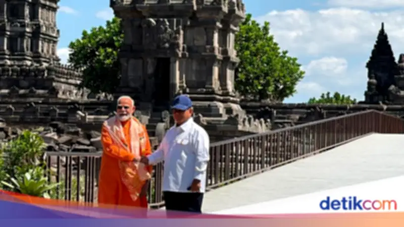 Prabowo dan PM India Modi Kunjungi Candi Prambanan, Disambut Tari Rama Sinta