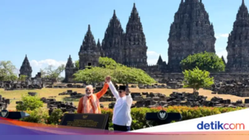Prabowo Sebut Candi Prambanan Bukti Hubungan RI-India Lebih 1.000 Tahun