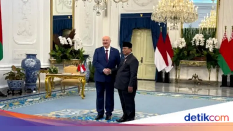 Prabowo Terima Kunjungan Presiden Belarus dengan Upacara Kenegaraan