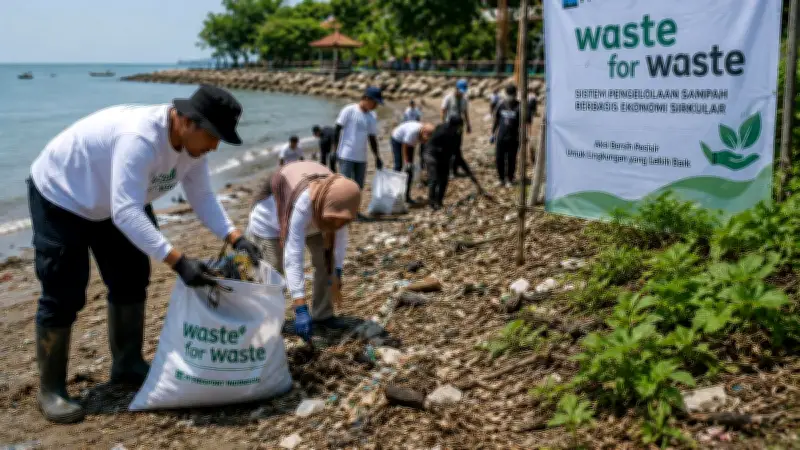 PTFI Perkuat Pengelolaan Sampah Pesisir Berbasis Ekonomi Sirkular di Gresik