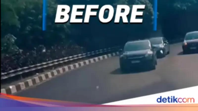 Viral Pengendara Waswas Tabrakan di Jl Akses UI, Dishub Depok Pasang Markah
