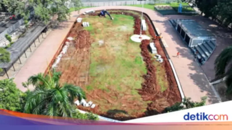 Walkot Depok Bangun Lapangan Tenis dan Jogging Track Gratis untuk Umum