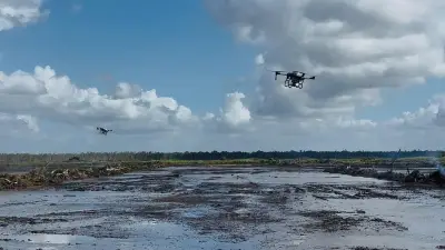 Drone Pertanian di Merauke: Pemupukan 8 Menit, Panen Melesat