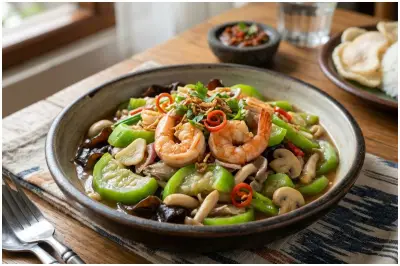 Resep Tumis Oyong Udang Jamur: Lauk Praktis dan Bergizi
