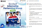 Lowongan Magang Pertamina 2026 Dibuka, 400+ Posisi Tersedia