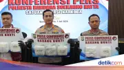 Polresta Soetta Tangkap Wanita Pengedar Sabu Rp 10 M, Barang Bukti 8,3 Kg