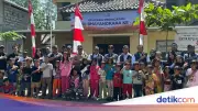 Warga Pulau Kelapa Antusias Ikuti Peringatan Hari Bhayangkara ke-80